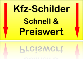Kfz-Schilder - Schnell & Preiswert